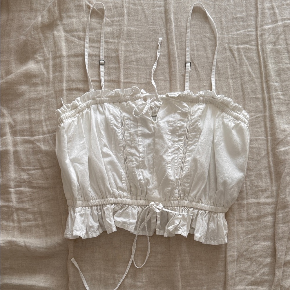 White Crop Top